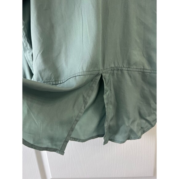 NWT Lucky Brand Long Sleeve Button Up Shirt Light Grayish Green Size S - Picture 5 of 9